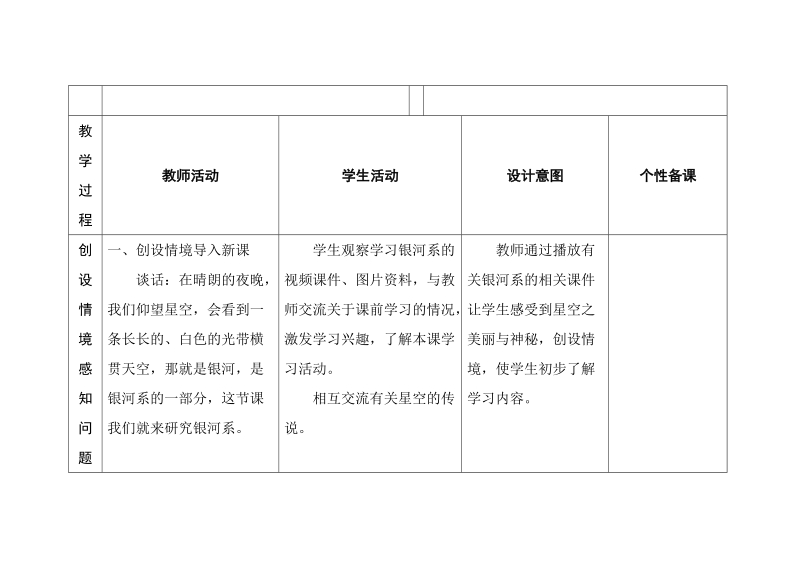 六年级下科学教案第五单元 探索宇宙 第二十一课  神秘星空 教案 1青岛版（六三制）.doc_第3页