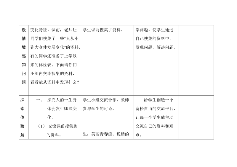 六年级下科学教案第一单元 人的一生 第三课  人的一生 教案 1青岛版（六三制）.doc_第3页