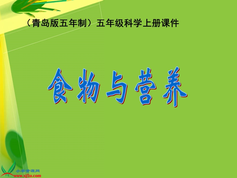 （青岛版五年制）五年级科学上册课件 食物与营养 4.ppt_第1页