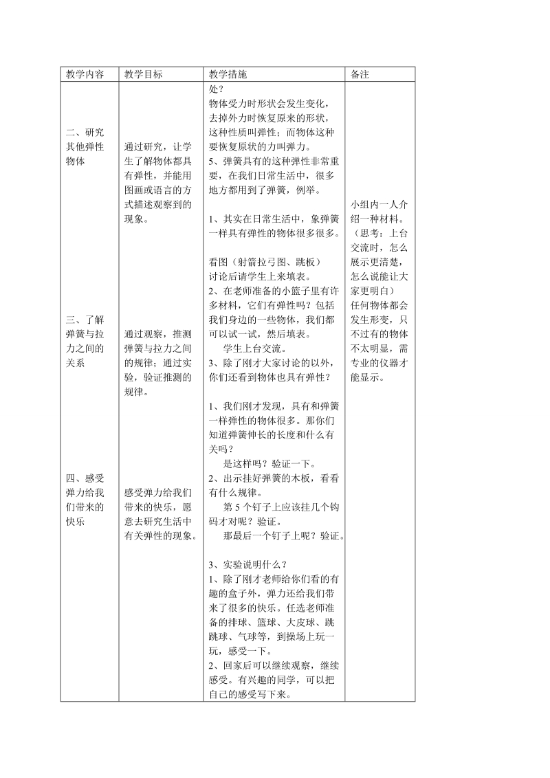 四年级下科学教案（苏教版）四年级科学下册教案+物体形状改变以后苏教版（三起）.doc_第2页