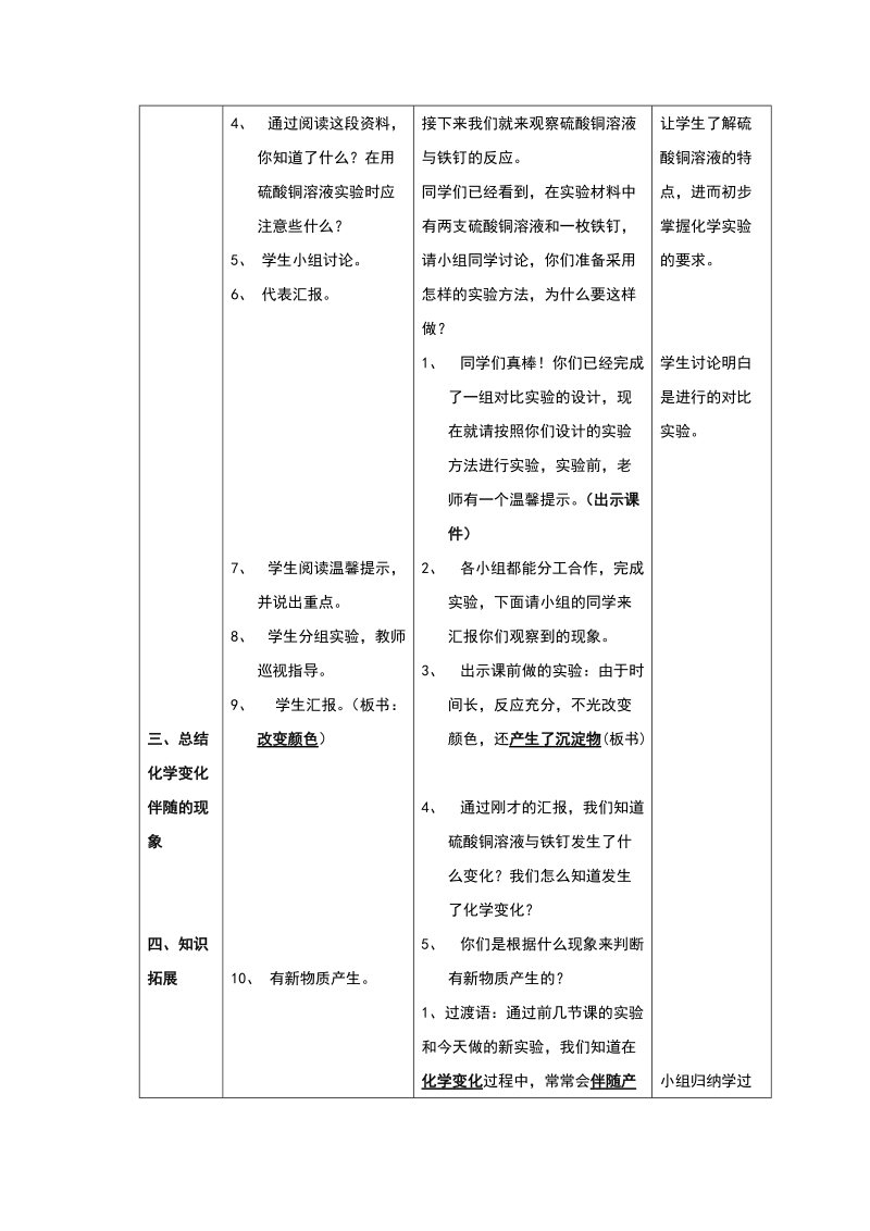 六年级下科学教案《化学变化伴随的现象》教案1教科版（三起）.doc_第2页