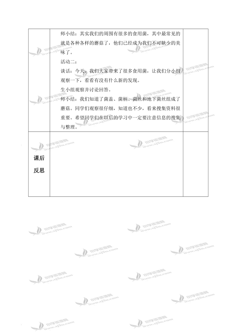 （青岛版）五年级科学上册教案 真菌 1.doc_第2页