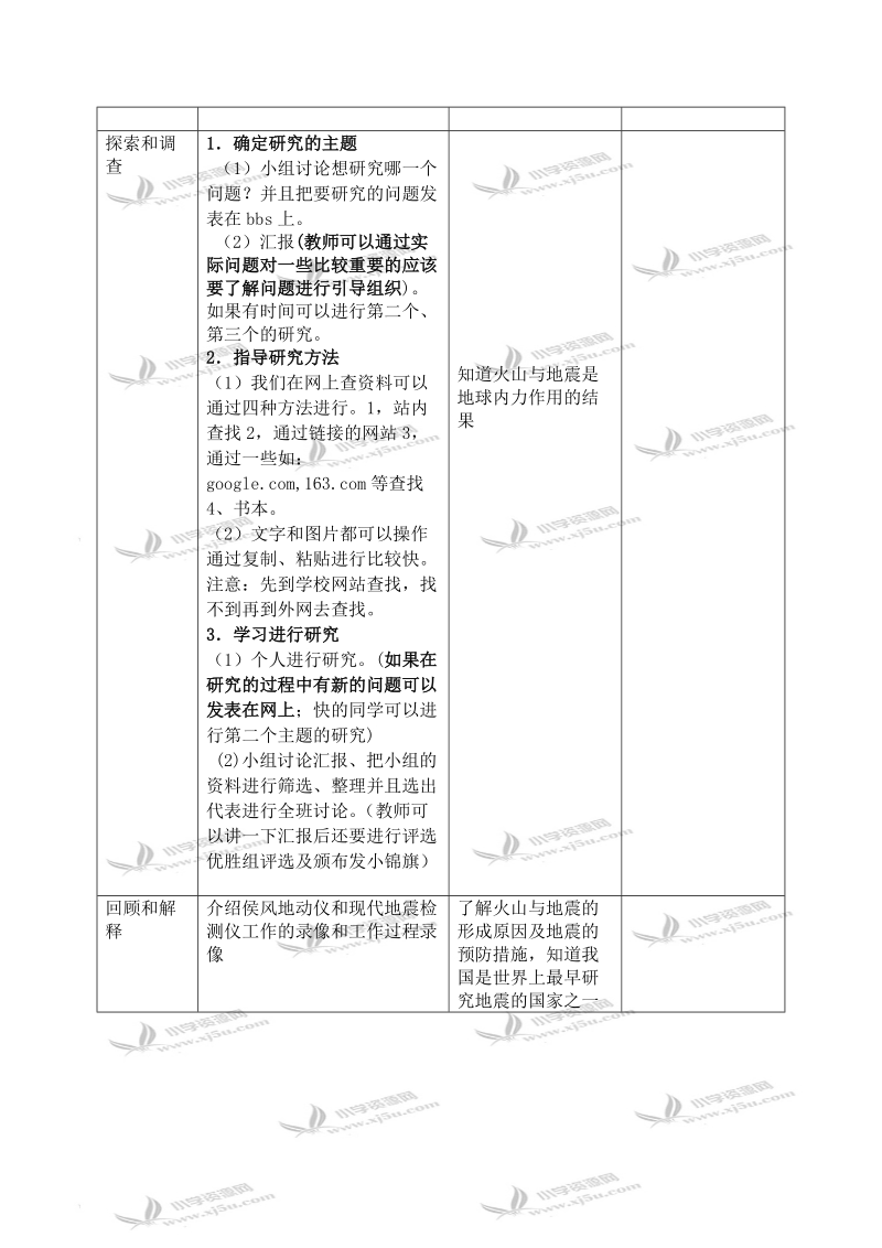 （苏教版）六年级科学上册教案 火山与地震 2.doc_第2页