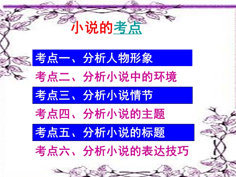 2012高考小 说阅读模式破解之道.ppt_第3页