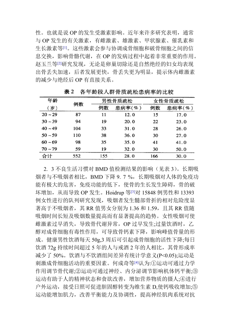 骨密度检查结果的影响因素及护理干预.doc_第3页