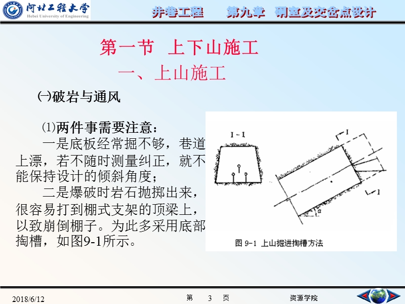 9-井巷工程-第九章-上下山及煤仓施工.ppt_第3页