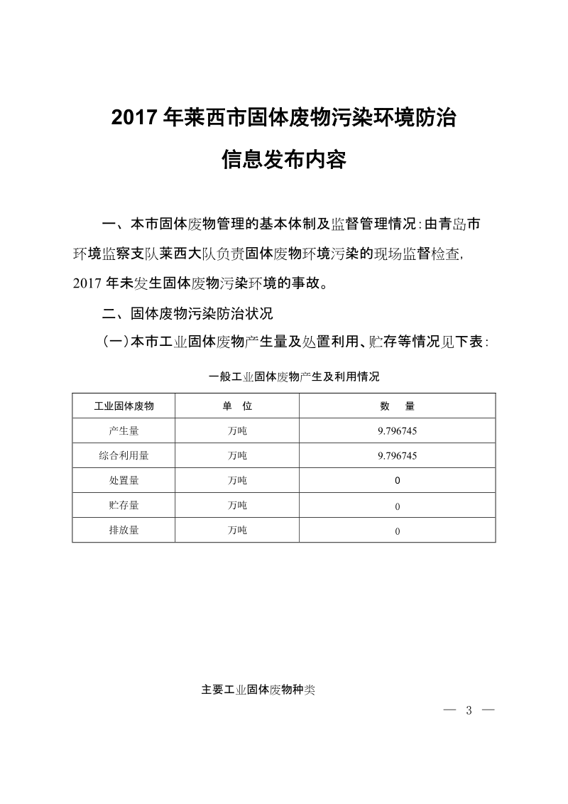 2017年莱西市固体废物污染环境防治.doc_第1页