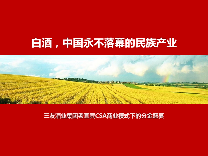 老宜宾csa商业模式下的分金盛宴.ppt_第1页