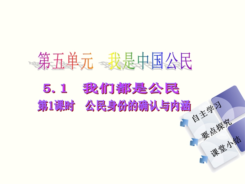 2015-2016八年级下册思想品德同步课件-第五单元-第一课我们都是公民-第1课时公民身份的确认与内涵.ppt.ppt_第2页