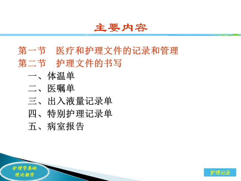 第十六单元医疗和护理文件记录.ppt_第2页