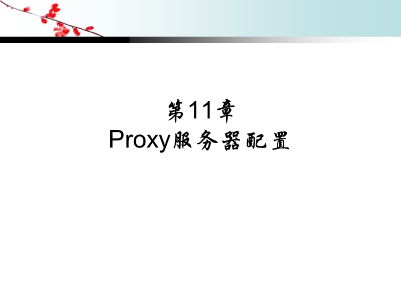 第11章--proxy服务器配置.ppt_第1页