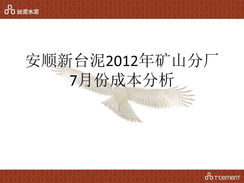 贵州安顺新台泥2012年矿山分厂7月成本分析.ppt_第1页