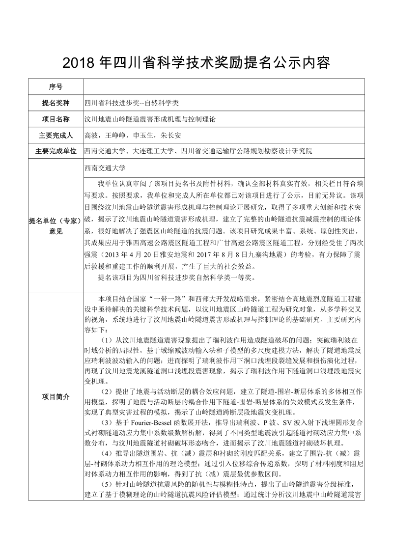 2018年四川科学技术奖励提名公示内容.doc_第1页