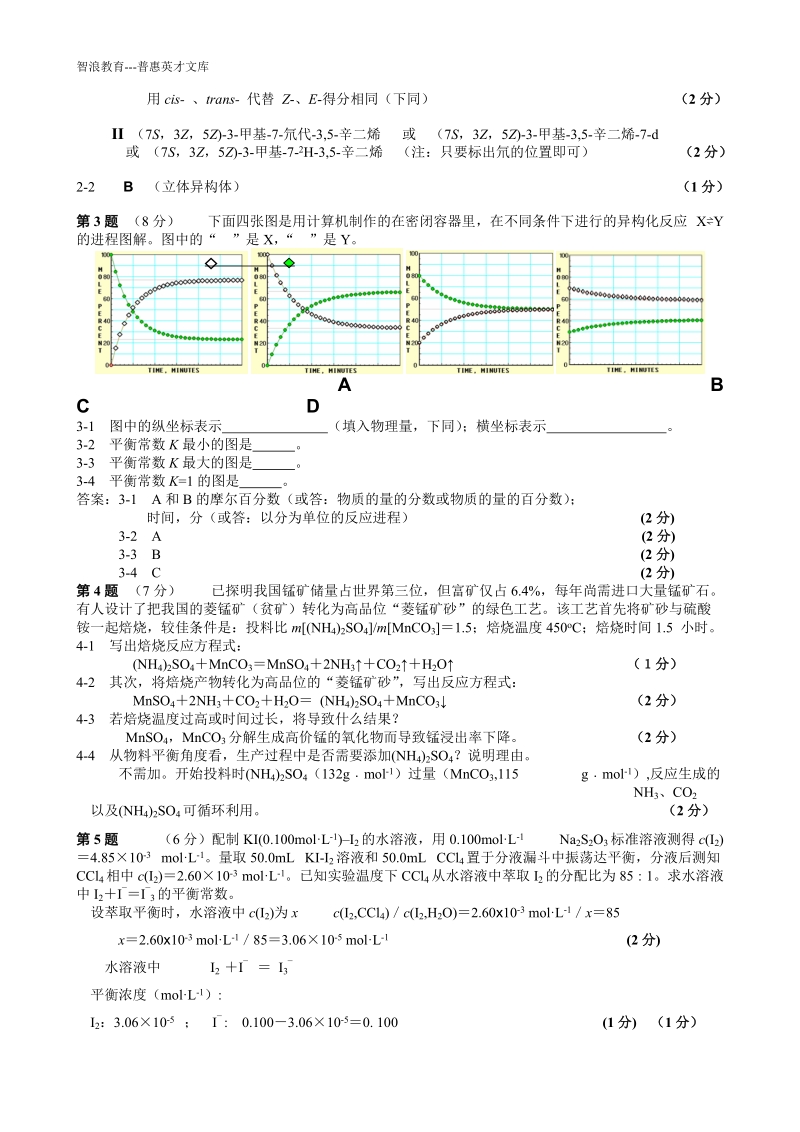 中国化学会第20届全国高中学生化学竞赛级赛区试题.doc_第2页