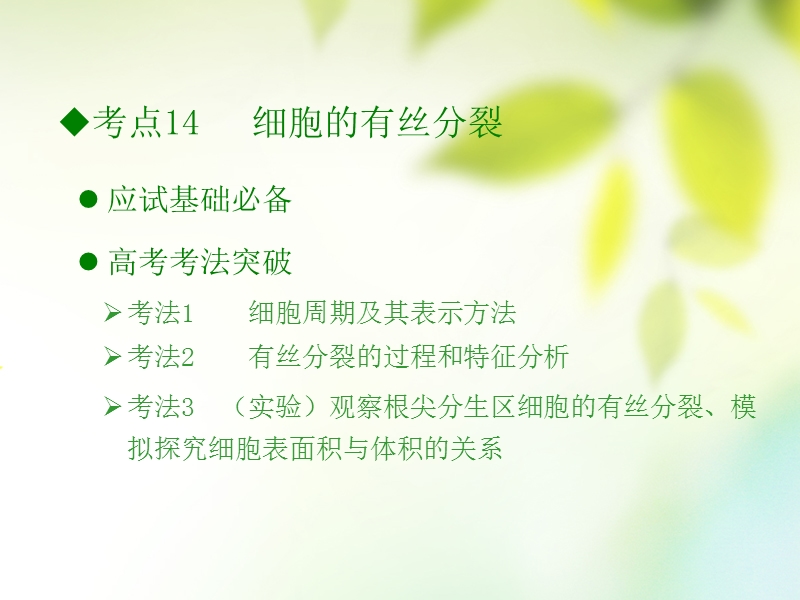 600分考点 700分考法（a版）2019版高考生物总复习 第五章 细胞的生命历程课件.ppt_第2页