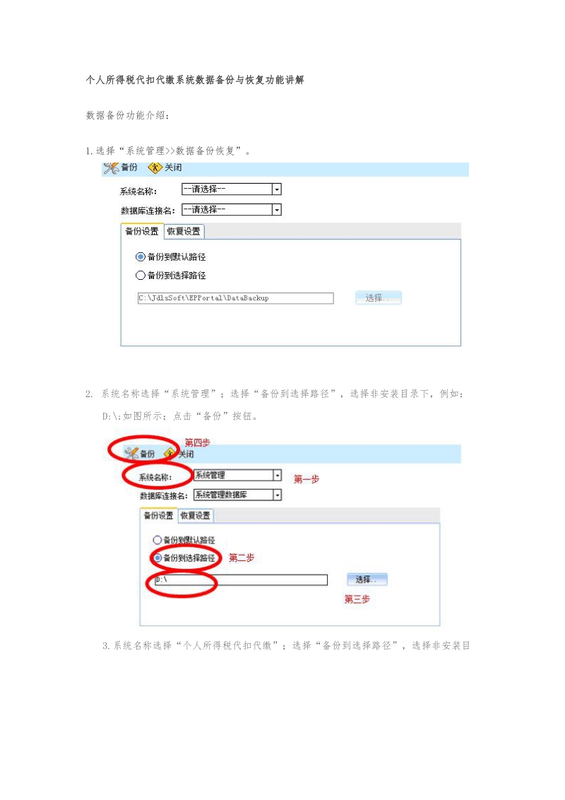 个人所得税代扣代缴系统数据备份与恢复功能讲解.docx_第1页