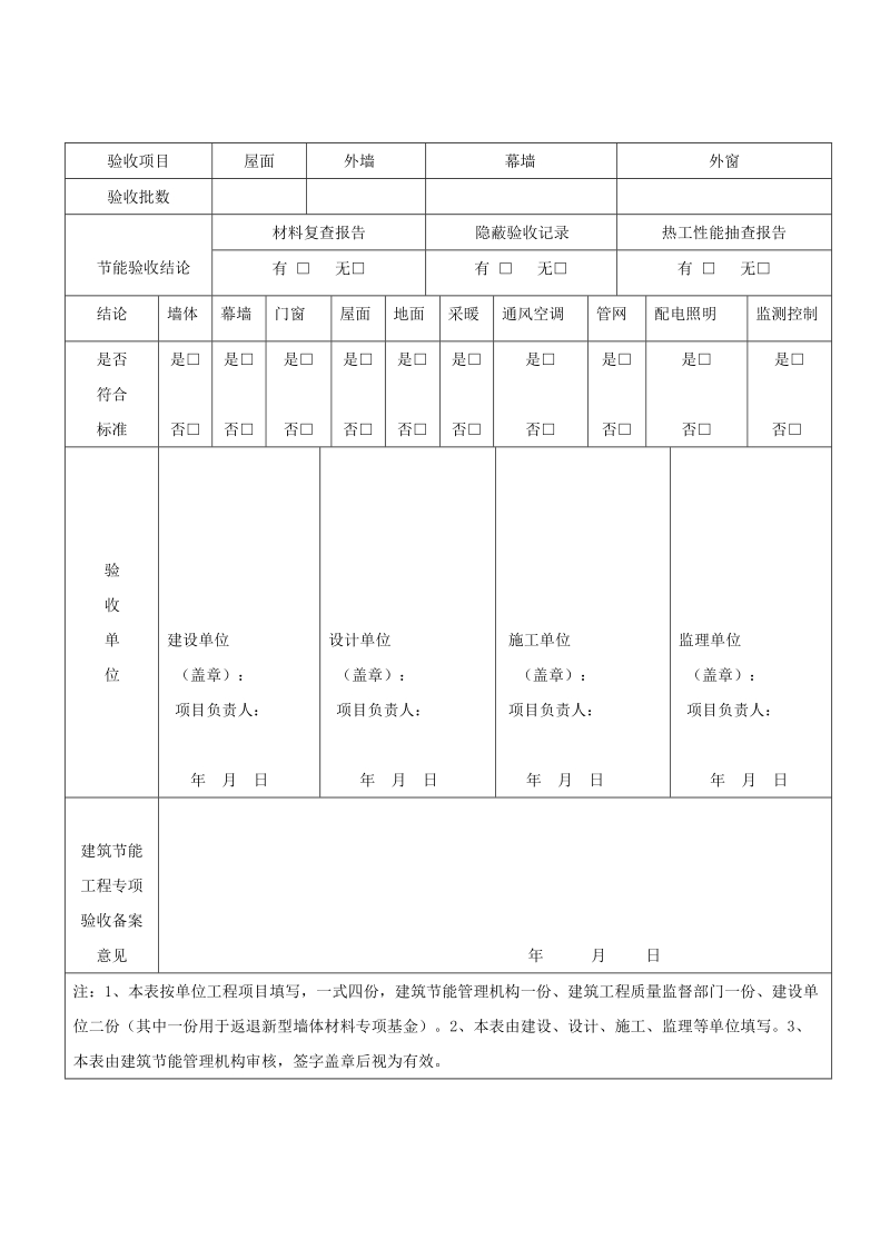 附件：2 陕西省民用建筑节能工程专项验收备案表.doc_第2页