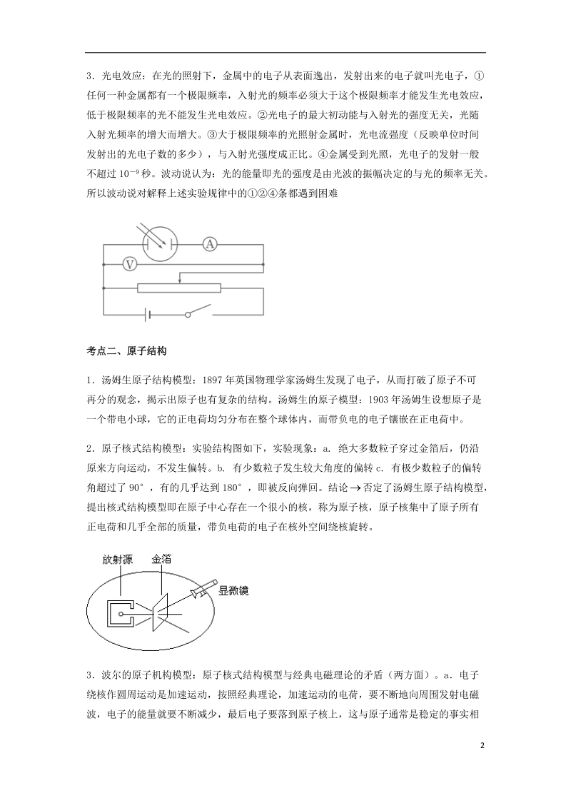 （全国通用）2018年高考物理总复习《近代物理初步》专题突破学案.doc_第2页