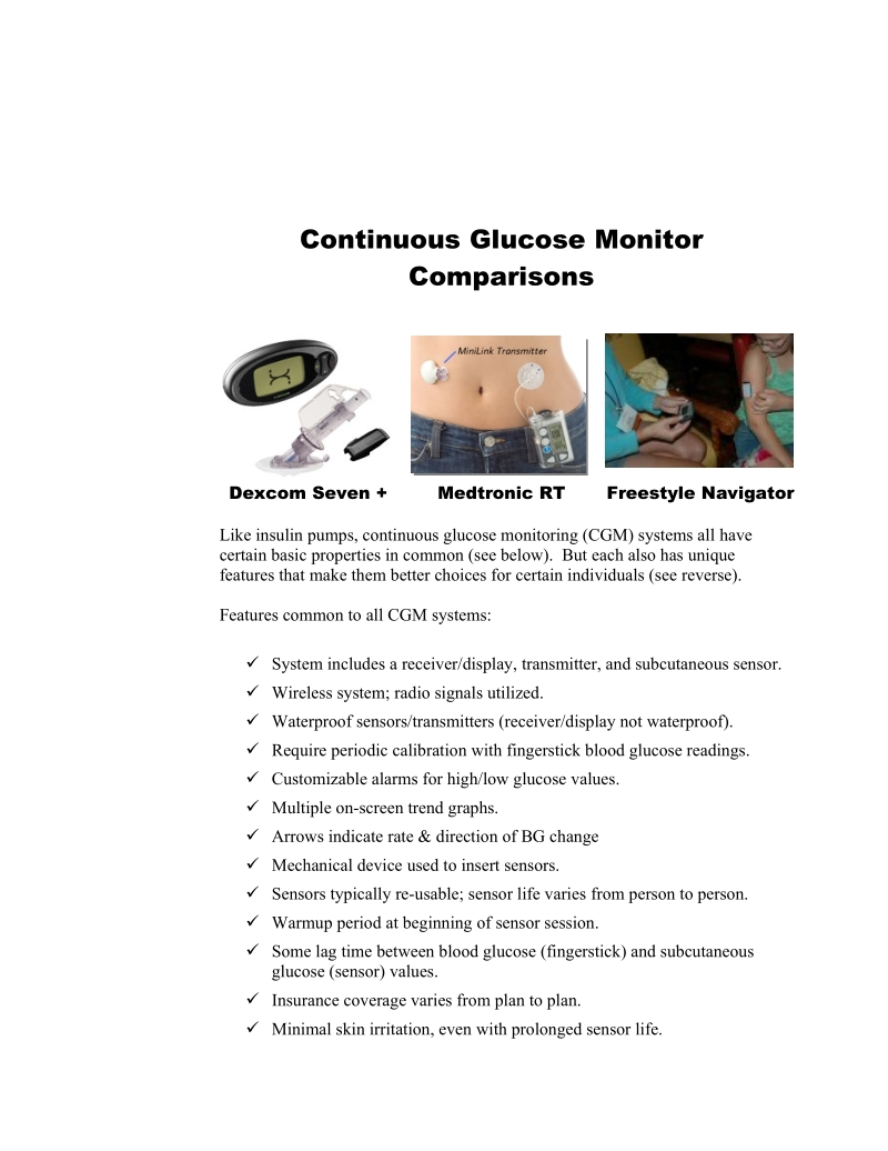 cgm comparisons.doc_第1页