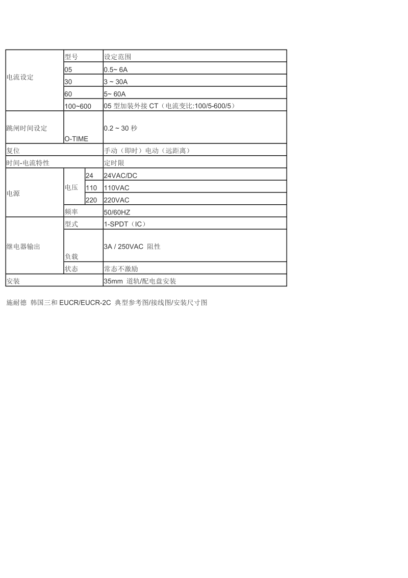 施耐德 韩国三和eucr-30rf7dm 30a ac110v电子式欠电流.doc_第2页