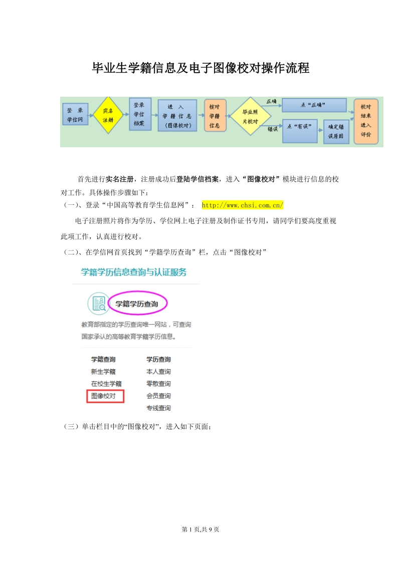 毕业生学籍信息及电子图像校对操作流程.doc_第1页