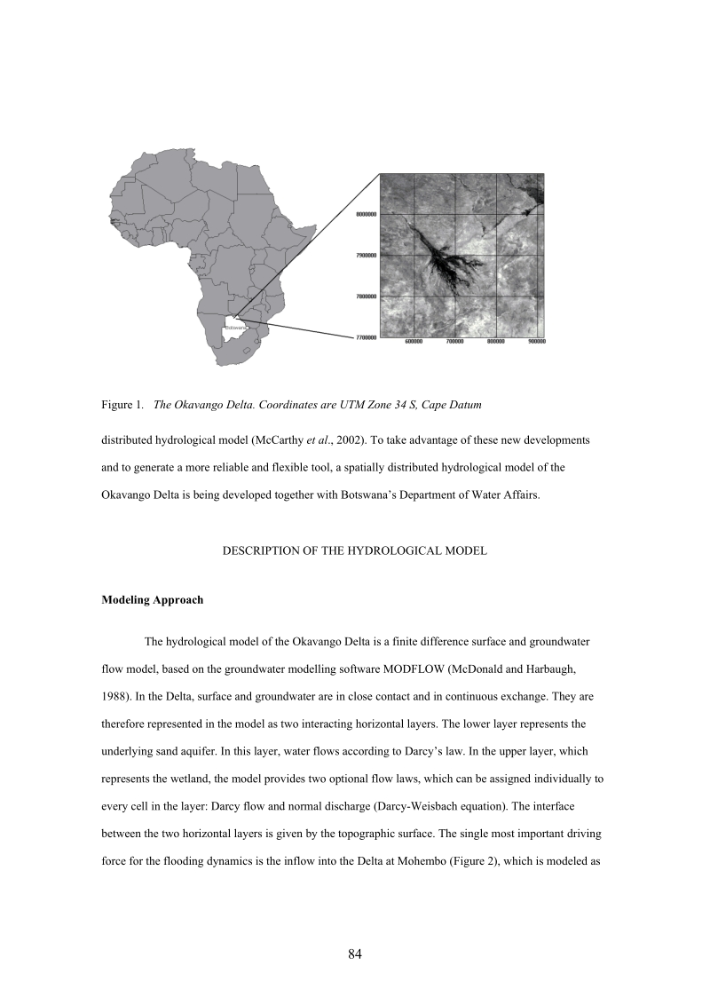 hydrological modelling and resource management in the okavango delta.doc_第2页