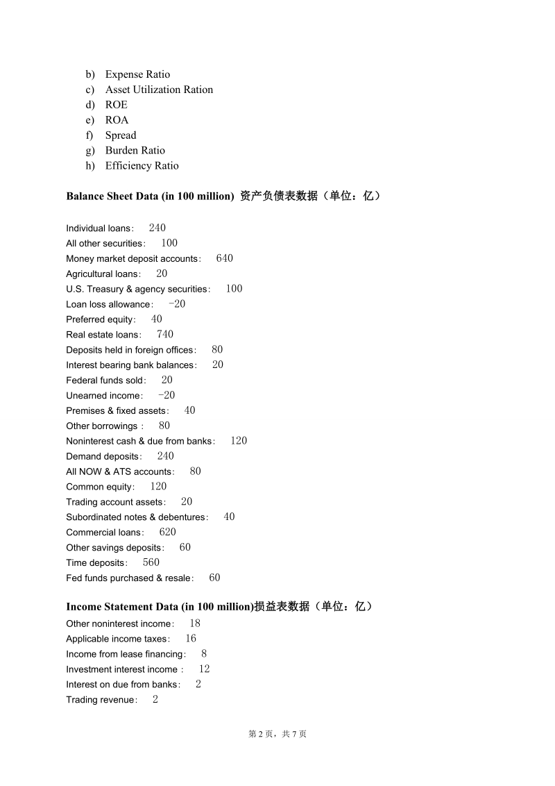 bank management试题库及答案  之六.doc_第2页