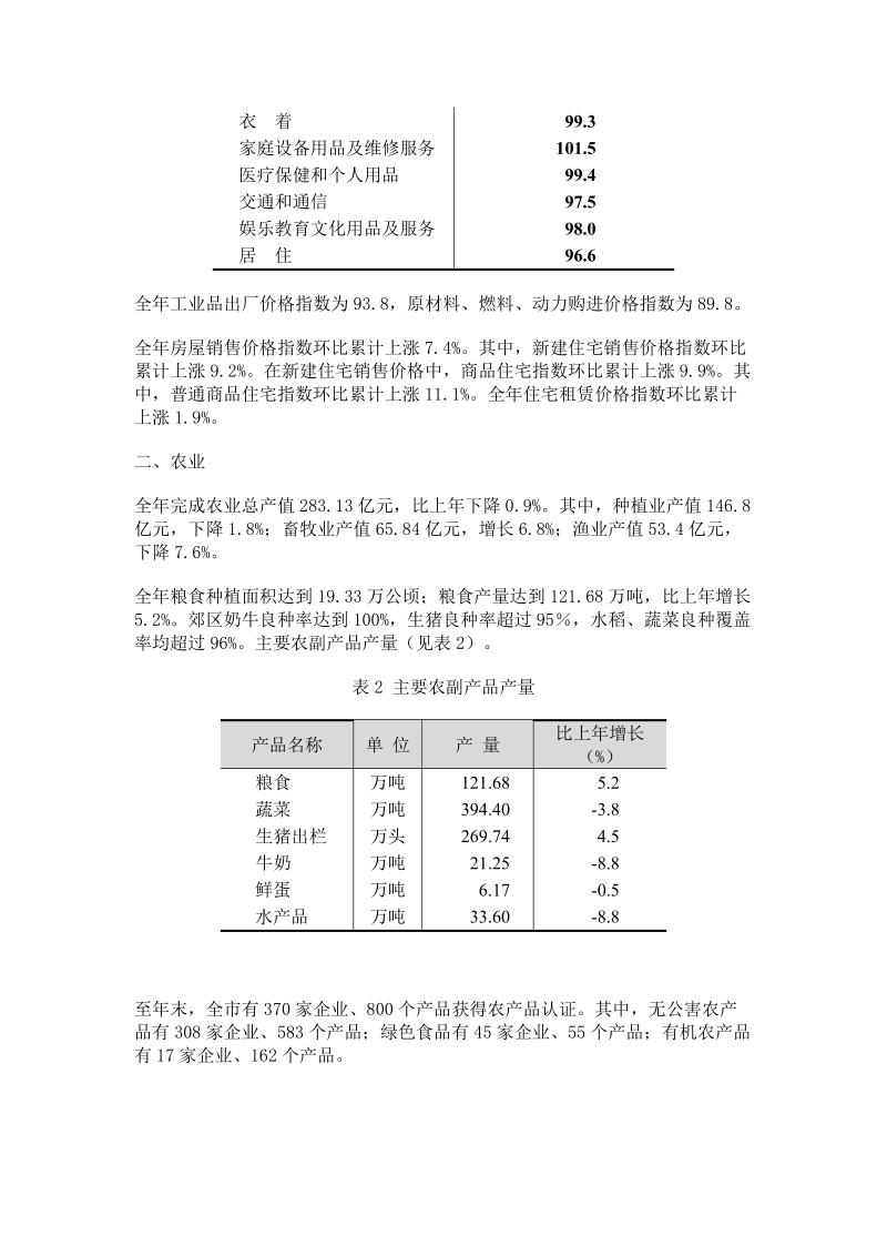 2009年上海市国民经济和社会发展统计公报.doc_第3页