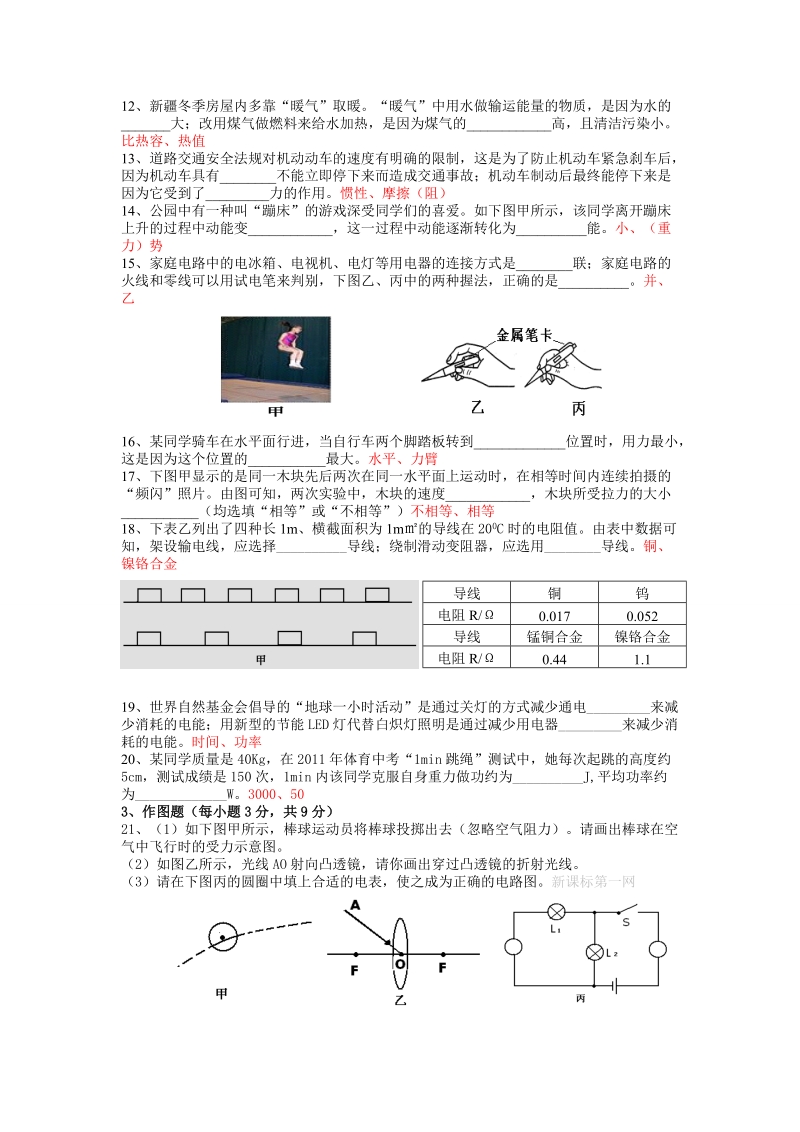 2011中考物理及答案.doc_第2页