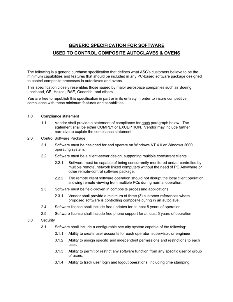 generic autoclaveoven control specificaton.doc_第1页