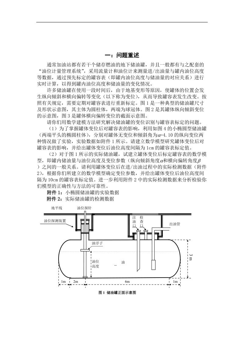 储油罐的变位识别与罐容表标定论文 17页.doc_第2页