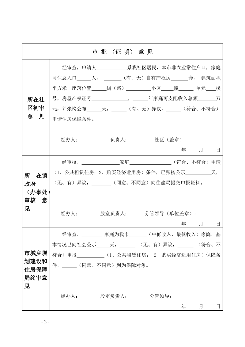 江油市城镇居民申请住房保障审批表.doc_第2页