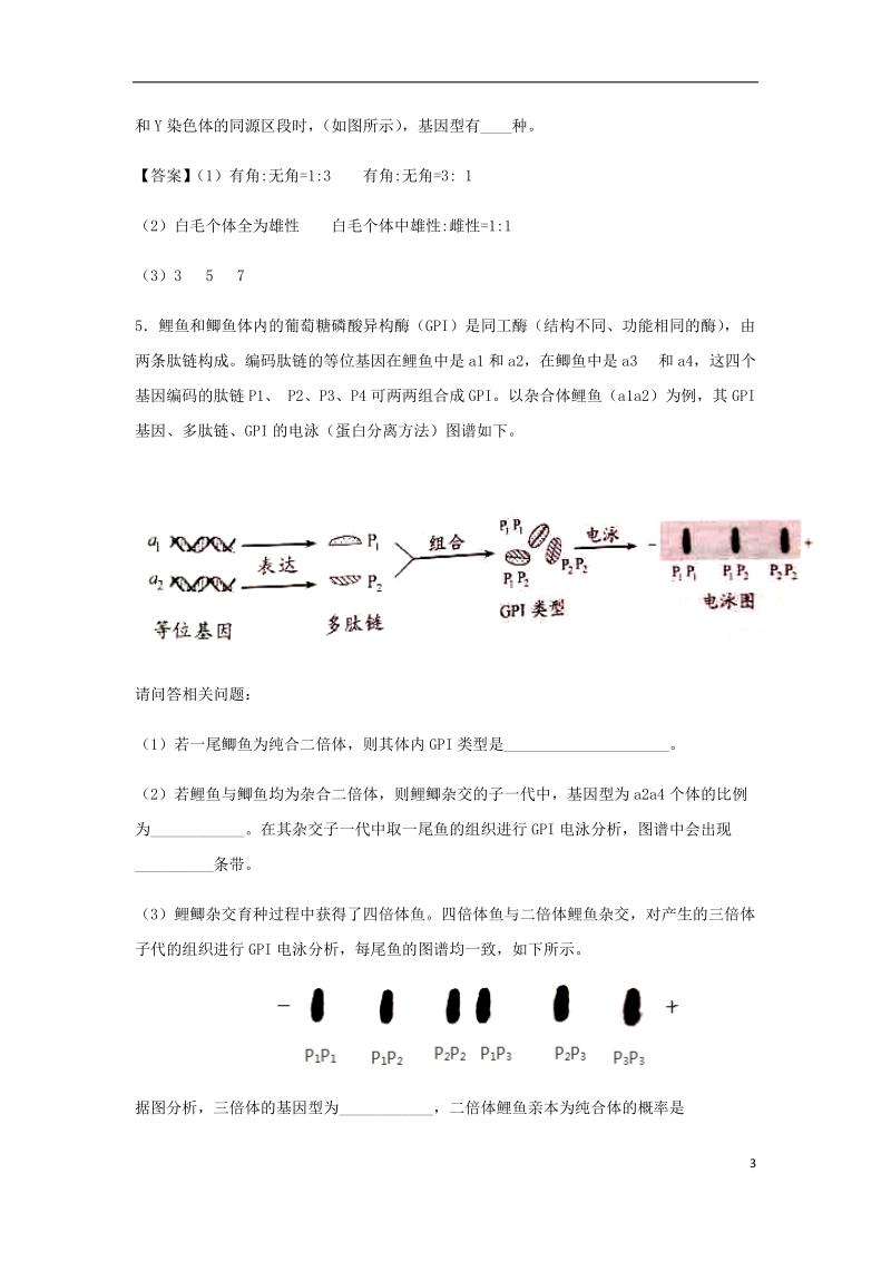 （全国通用）2018年高考生物总复习《孟德尔的豌豆杂交实验（一）》专题演练（一）.doc_第3页