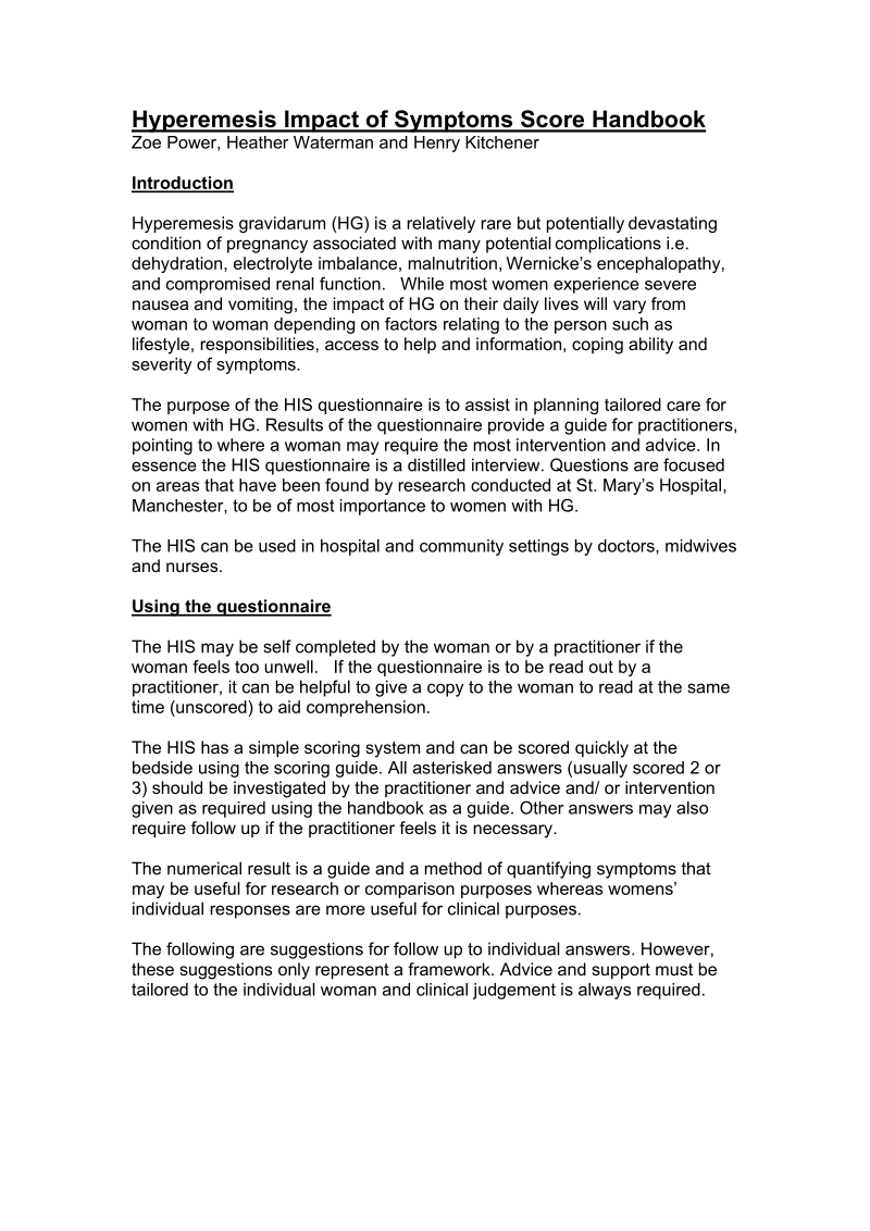 hyperemesis impact of symptoms score handbook.doc_第1页