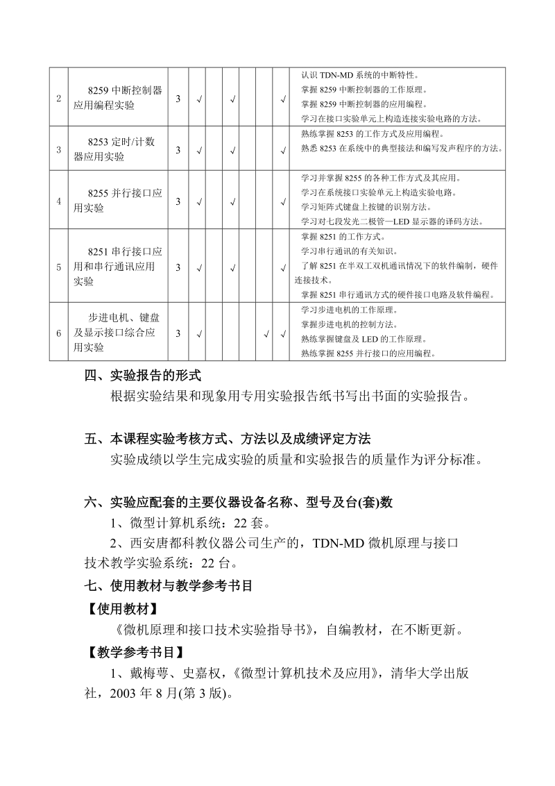 《汇编语言程序设计》实验教学大纲.doc_第2页