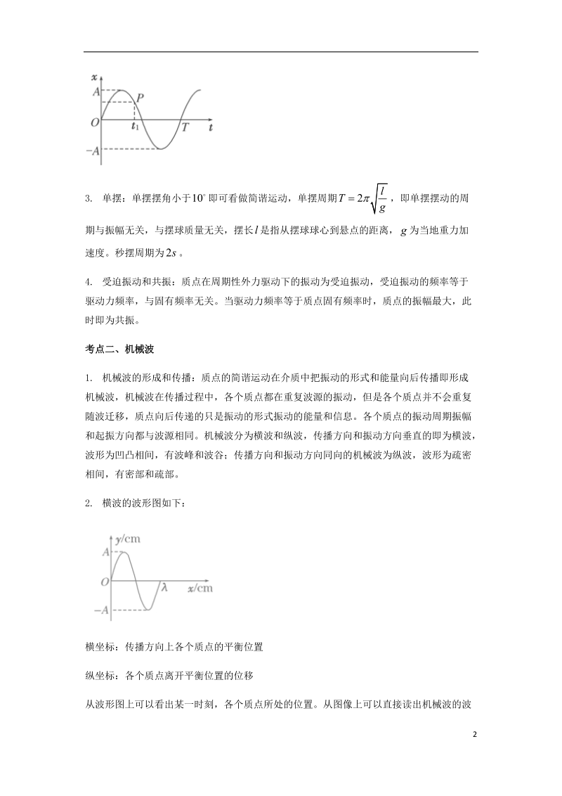 （全国通用）2018年高考物理总复习《机械振动和机械波》专项突破.doc_第2页