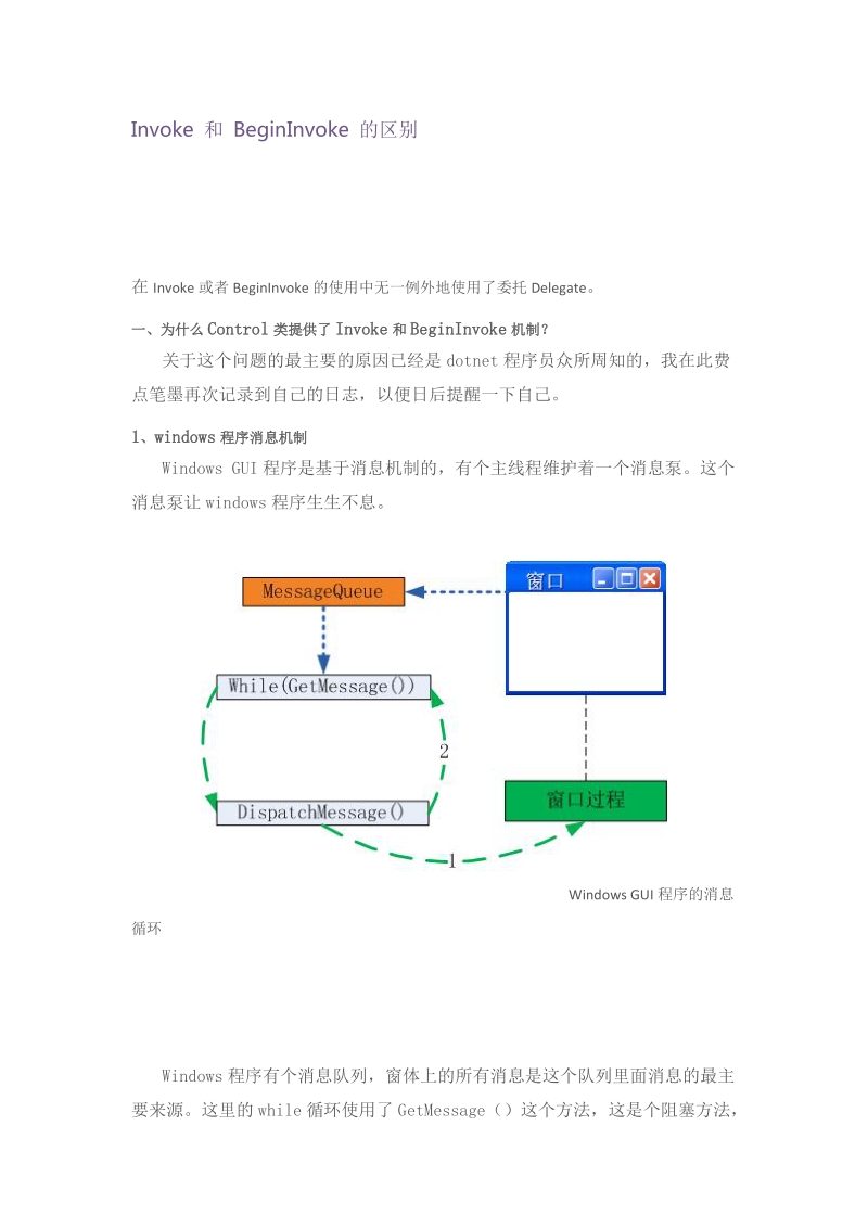 invoke 和 begininvoke 的区别.doc_第1页