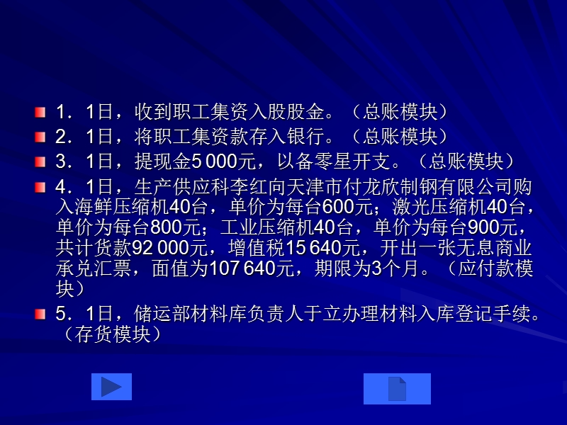 三、模拟企业2007年12月经济业务1．1日，收到职工集资入股股金。（总账.ppt_第1页