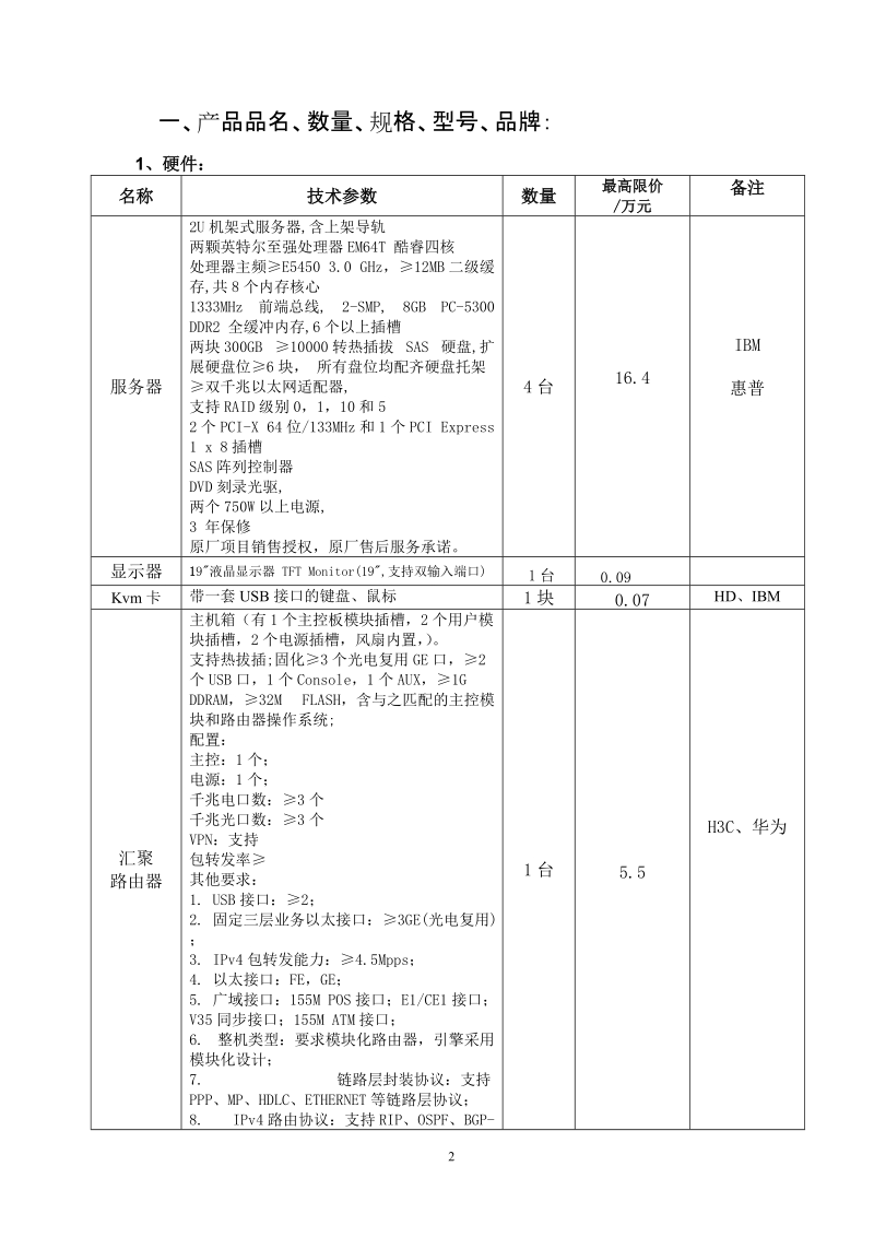 丰都县政府集中采购中心 关于丰都县教委远程教育设施项目 技术参数征求.doc_第2页