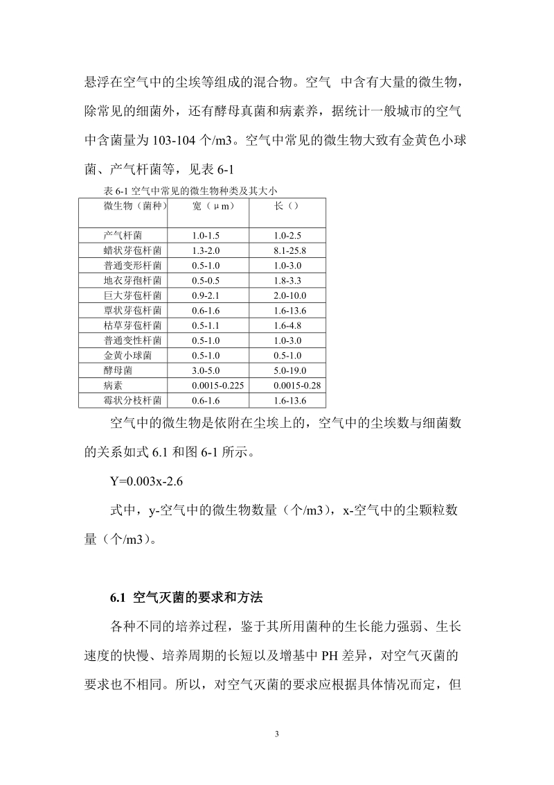 第六章 培养基的灭菌 知识要点和教学要求 1）、了解空气灭菌的要求和.doc_第3页