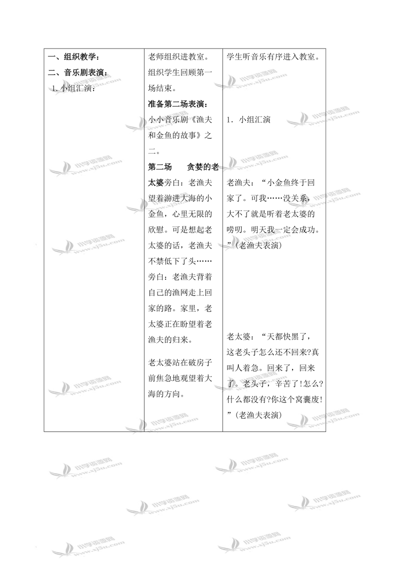 （人教新课标）五年级音乐下册教案 渔夫和金鱼的故事 8.doc_第2页