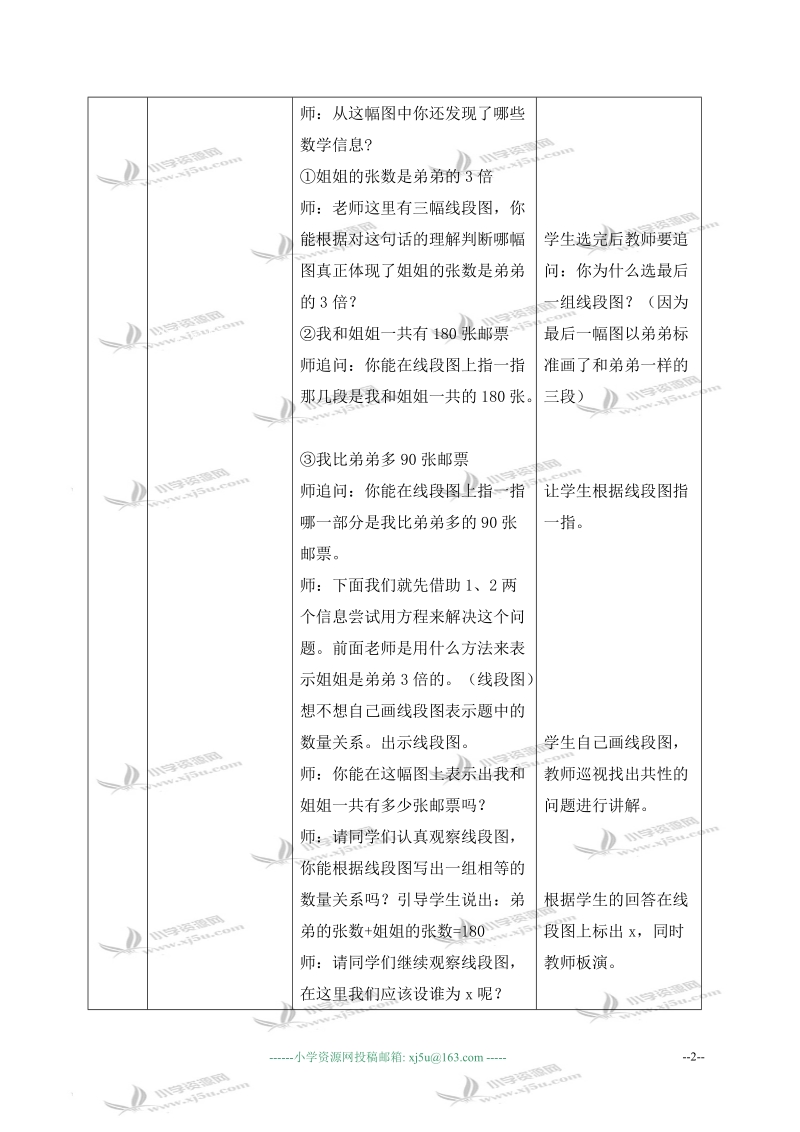 （北师大版）四年级数学下册教案 邮票的张数 2.doc_第2页