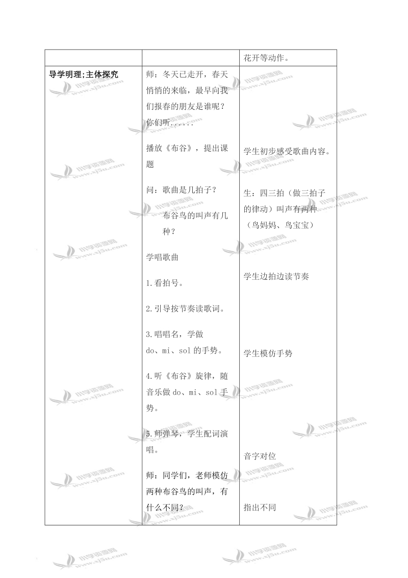 （人教新课标）一年级音乐下册教案 春天悄悄来临 1.doc_第2页