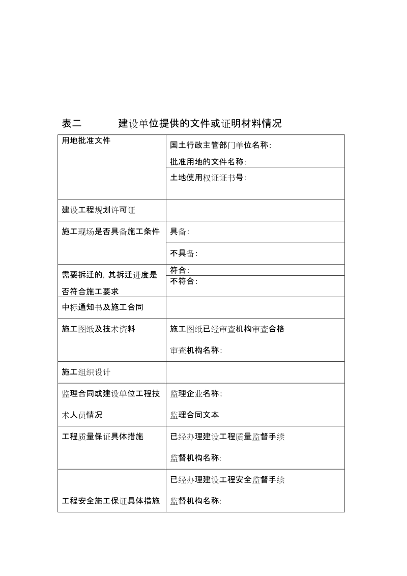 建设工程施工许可证申请表 - 1.doc_第2页