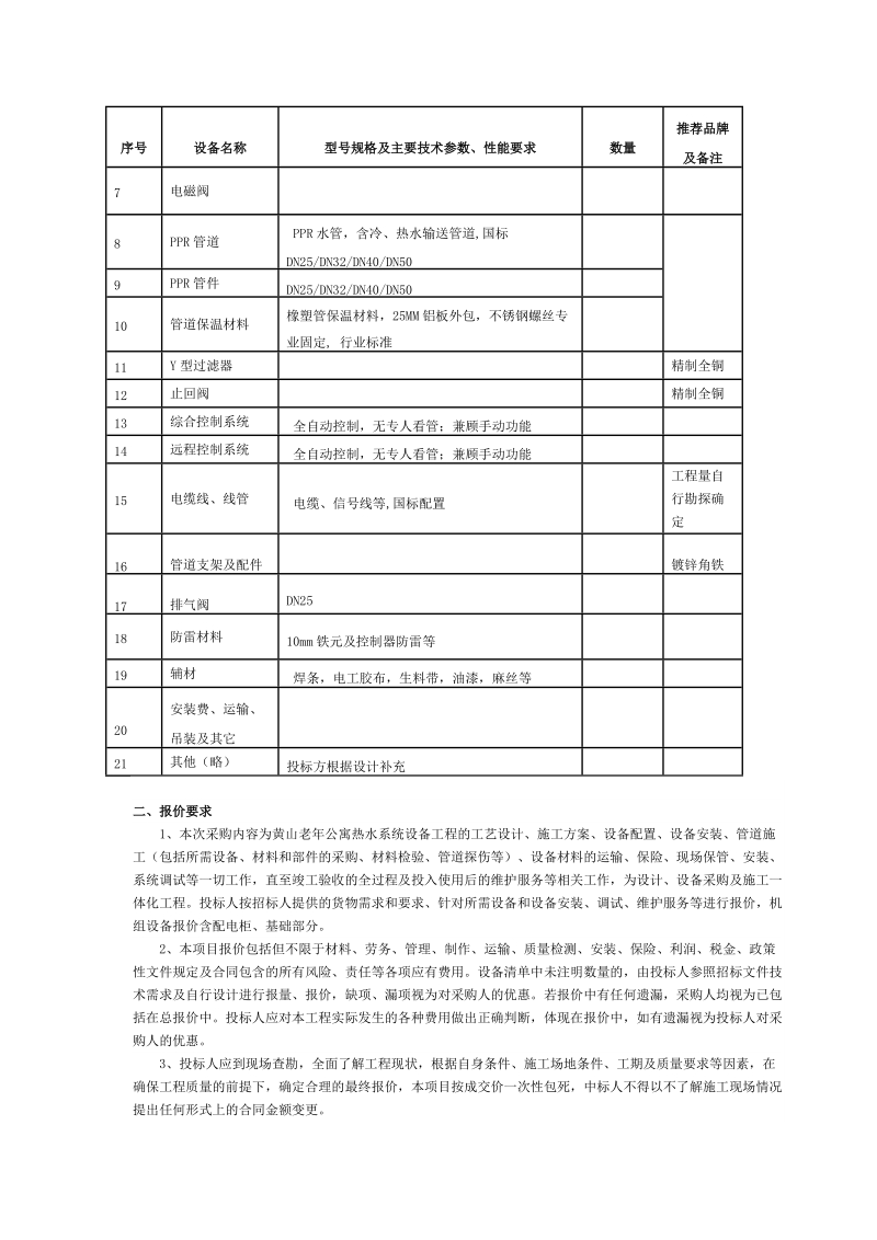 采购需求及相关要求 - 黄山区招管局.doc_第2页