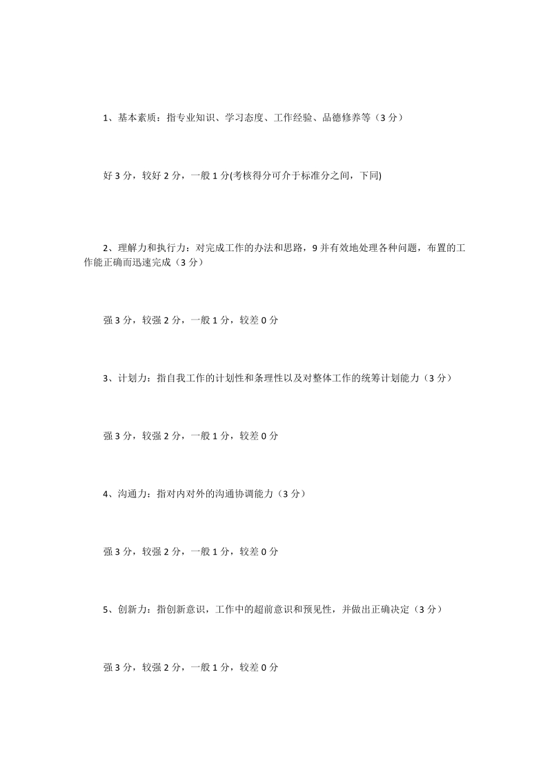 公司主管绩效考核方案表_0.doc_第2页