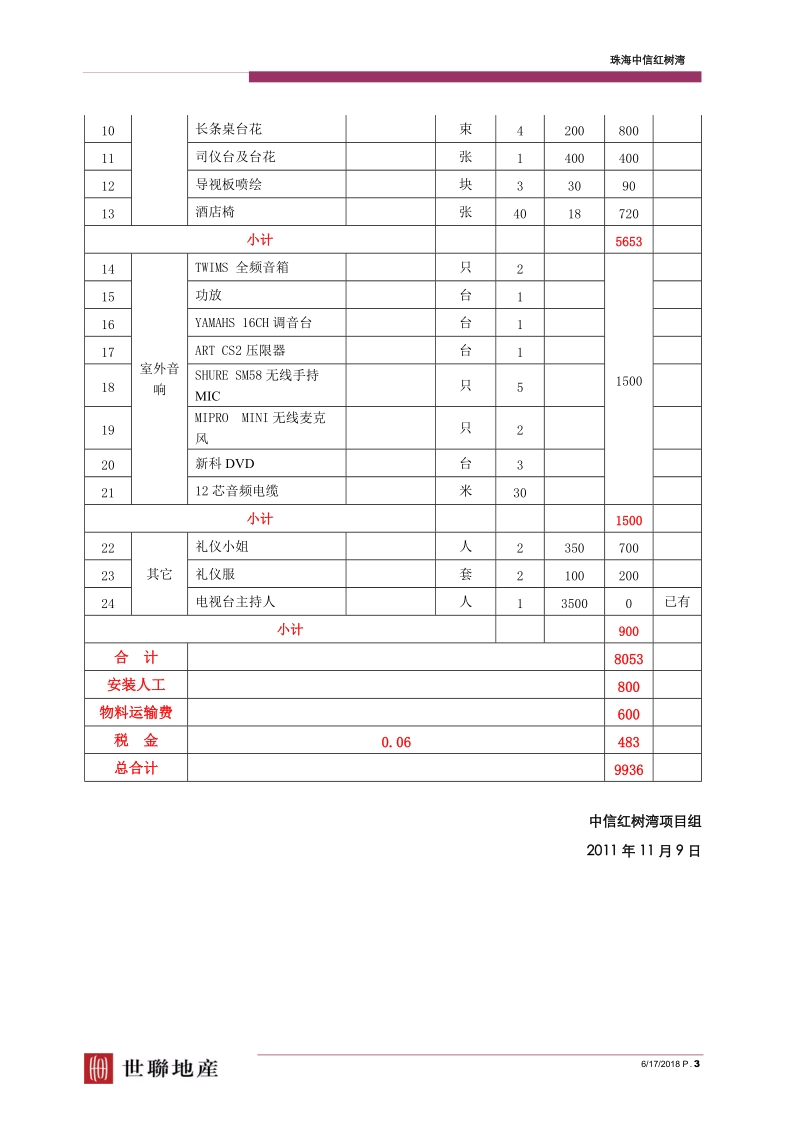 20111109_珠海_中信红树湾_珠海市首届高尔夫业余锦标赛新闻发布会活动方案.doc_第3页