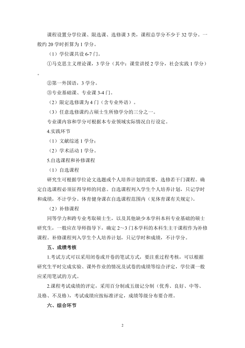 学术型硕士研究生培养方案.doc_第2页