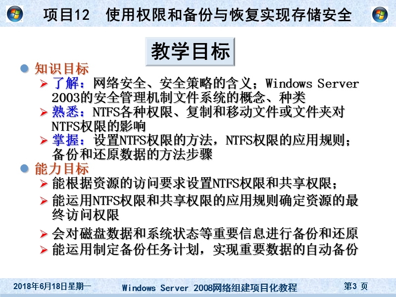 项目12 使用权限和备份恢复实现存储安全.ppt_第3页