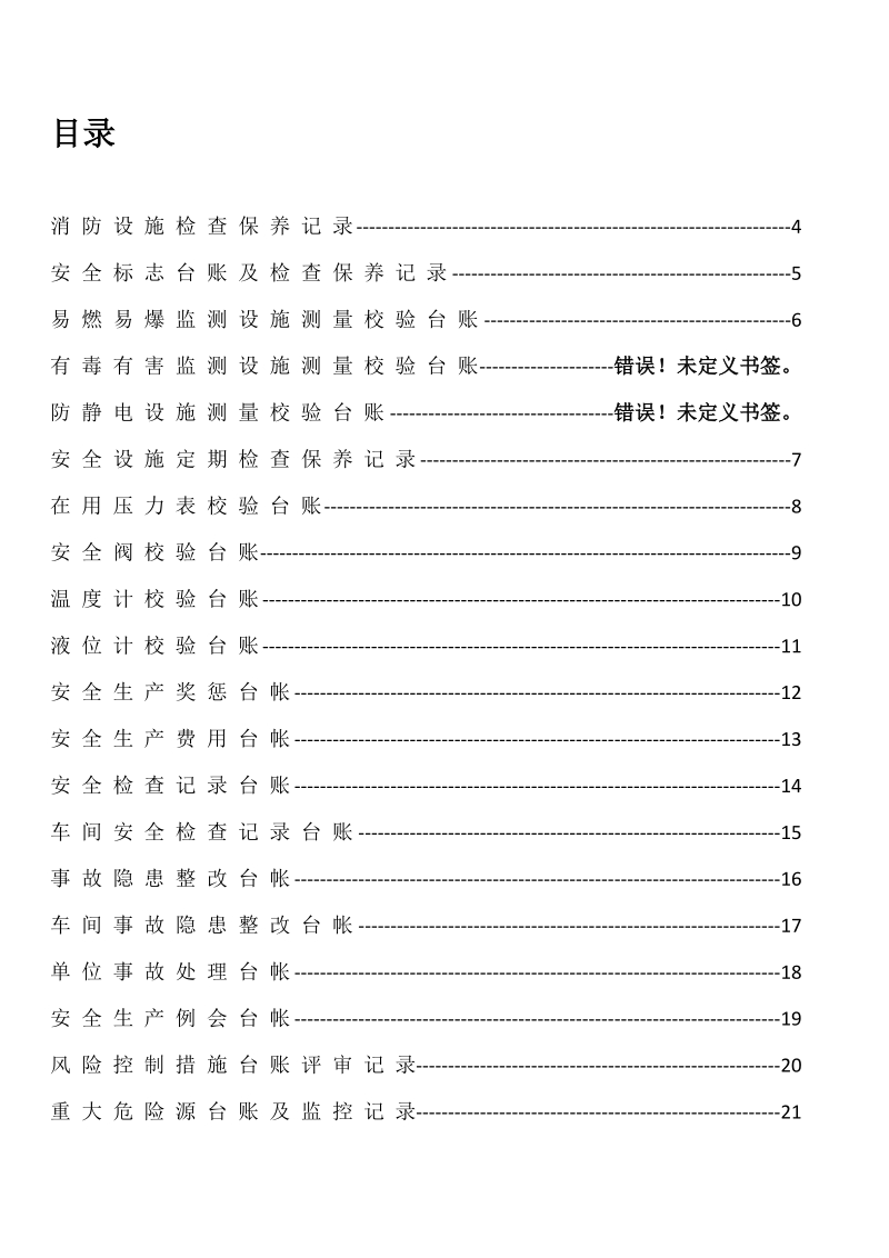 2012安全标准化台帐汇编.doc_第1页